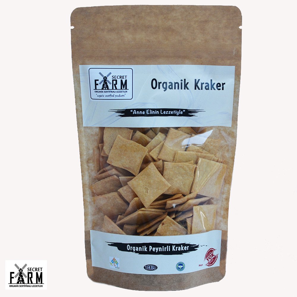 Organik Peynirli Kraker (100 gr.)