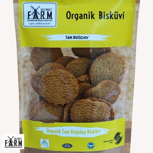 Organik Tam Buğday Sade Bisküvi