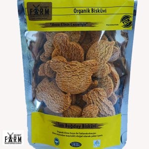 Organik Tam Buğday Şekilli Mini Bisküvi