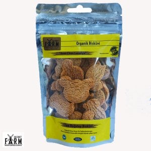 Organik Tam Buğday Şekilli Mini Bisküvi