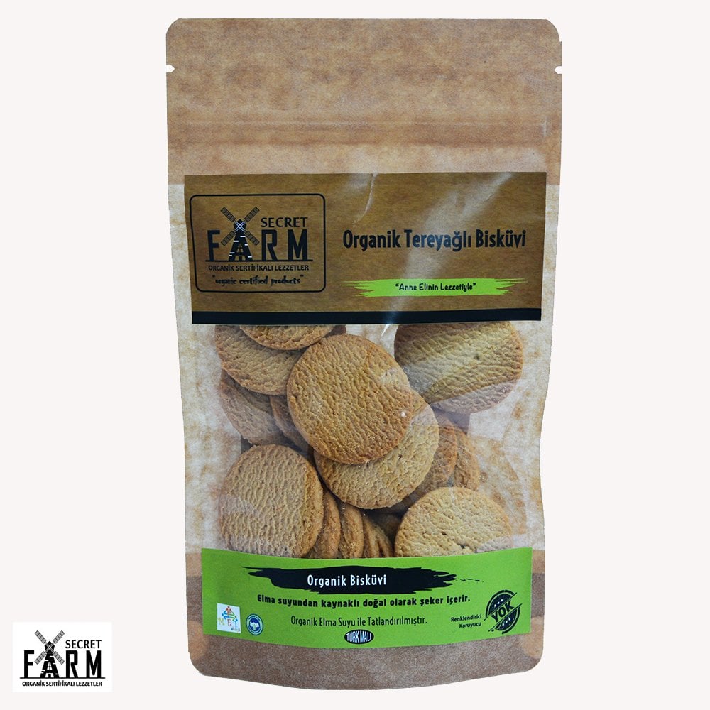 Organik Tereyağlı Sade Bisküvi