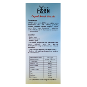 Organik Bebe Bisküvisi