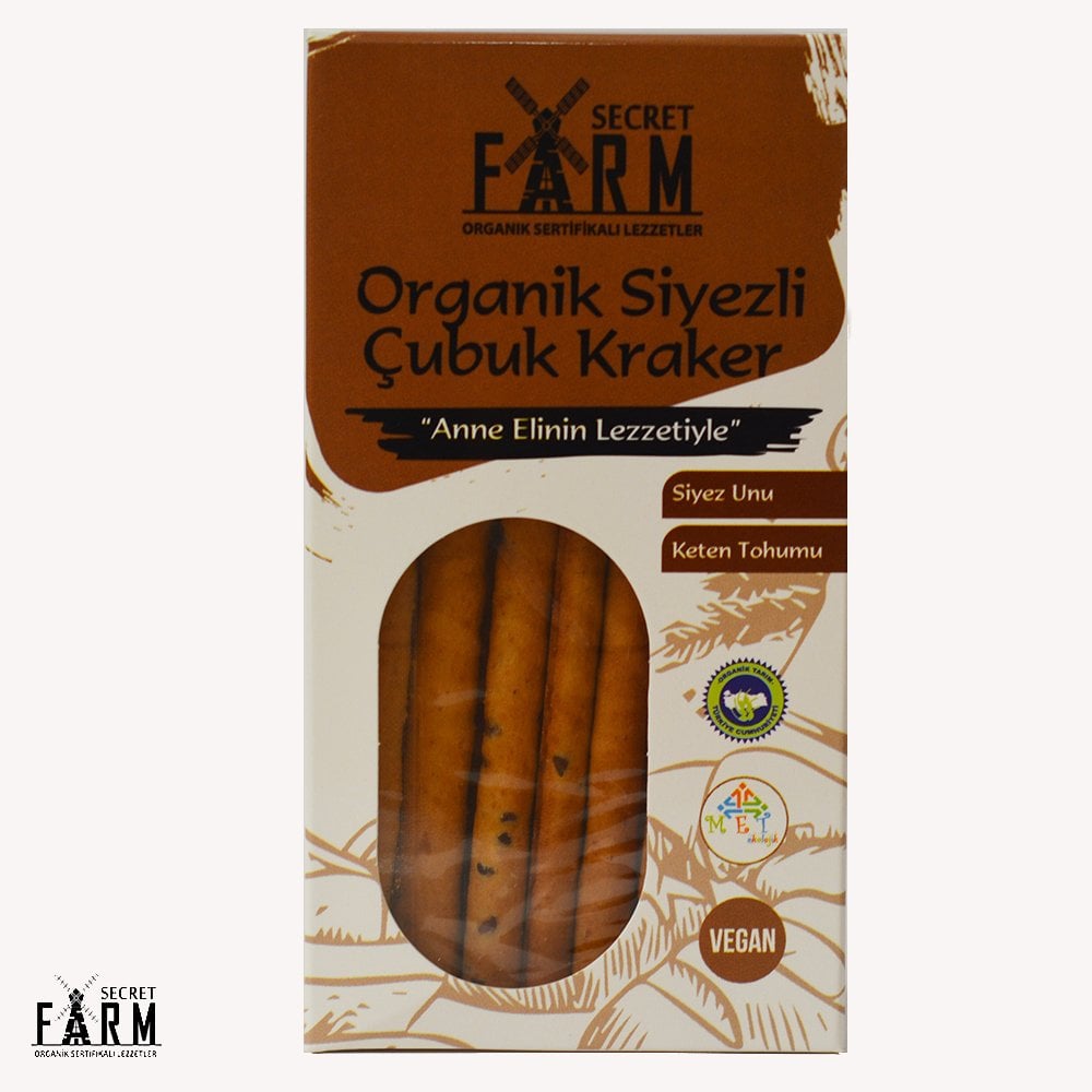 Organik Siyezli Çubuk Kraker